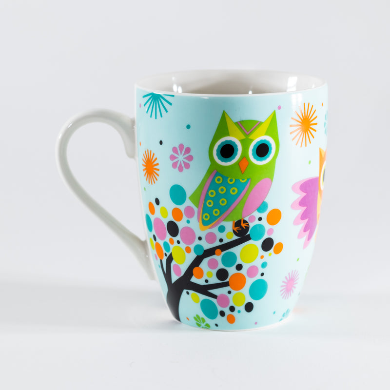 Ceramic Mug - Owls On Tree
