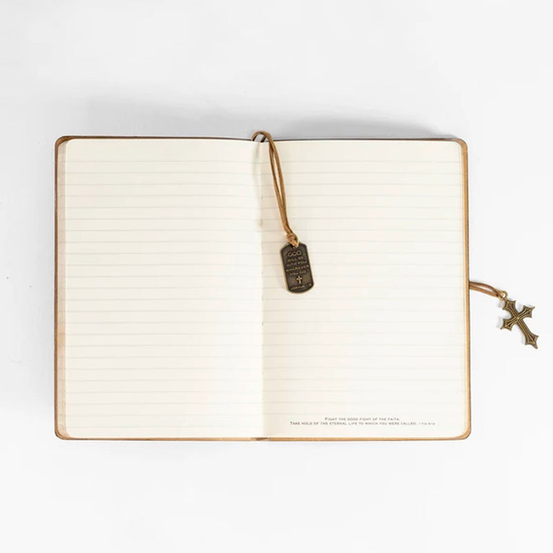Leather Wrapped Journal - Man of God® Black