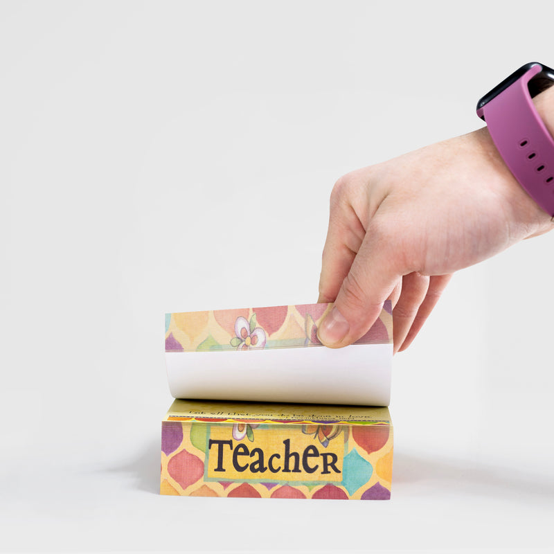 "Teacher" Mug with Notepad Gift Set