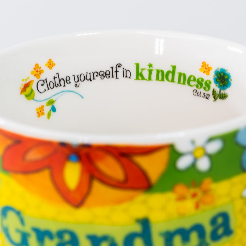 Yellow "Grandma" Mug Boxed Gift Set - Colossians 3:12 - 12 oz