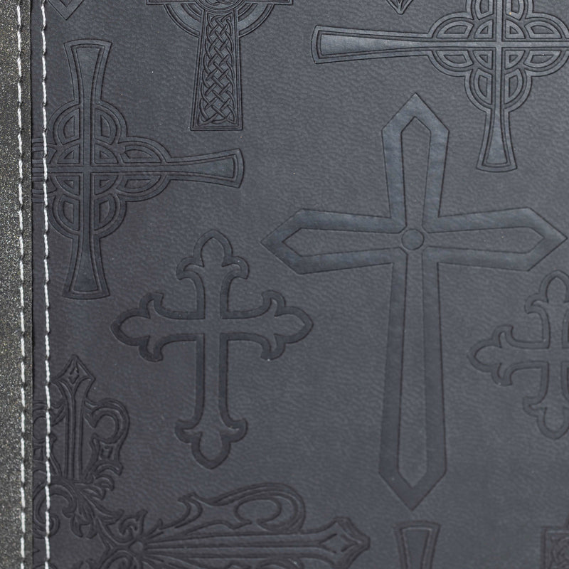 Journal - Silver Black Crosses
