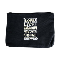 The Lord is my Light Canvas Bag (black)