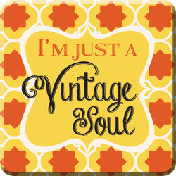 Oak Patch Gifts Retro Kitchen: Ceramic Magnet, Vintage Soul