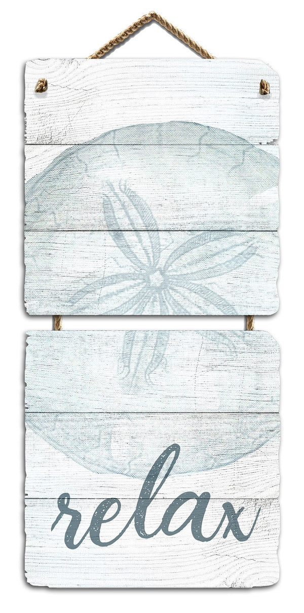 Oak Patch Gifts Sand-Dollar Relax Wall Art