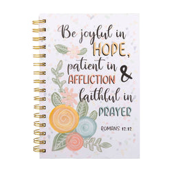 Guided Journal: Flower w/Be Joyful in Hope (Romans 12:12)