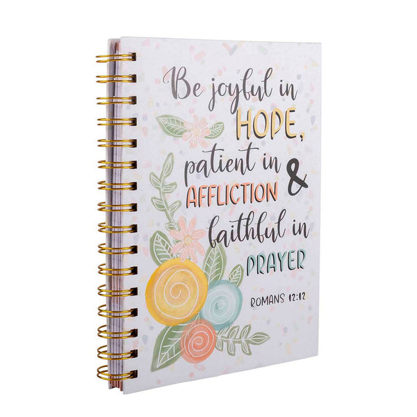 Guided Journal: Flower w/Be Joyful in Hope (Romans 12:12)