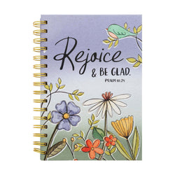 Guided Journal: Happy Flowers & Bird w/Rejoice (Psalm 118:24)