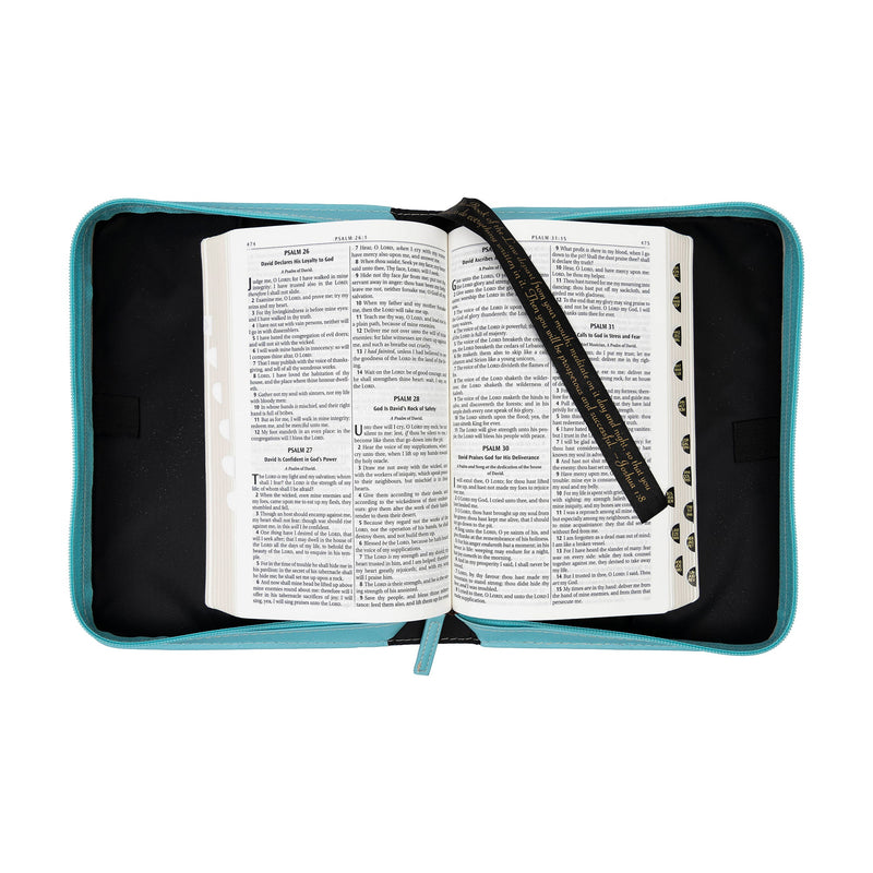 Bible Cover: Amazing Grace w/Cross