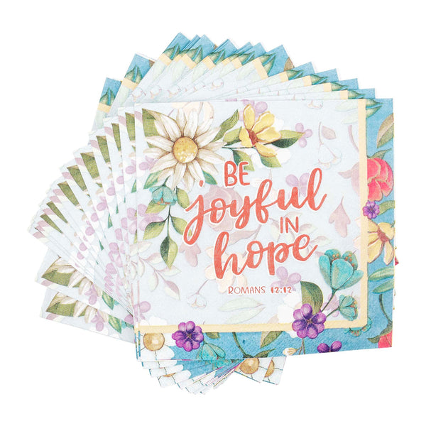 Paper Napkins: Be Joyful (Romans 12:12)