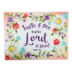 Cutting Board: Taste & See, Psalm 34:8