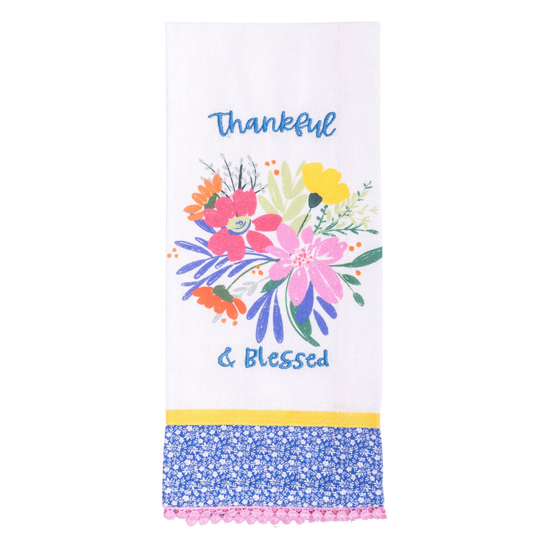 Tea Towel: Clementine; Thankful Grateful Blessed