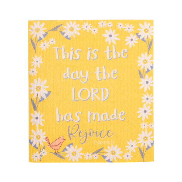 ECO Friendly Dishcloth Set: Rejoice, Psalm 118:24