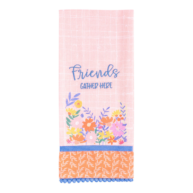 Tea Towel: Friends Gather Here