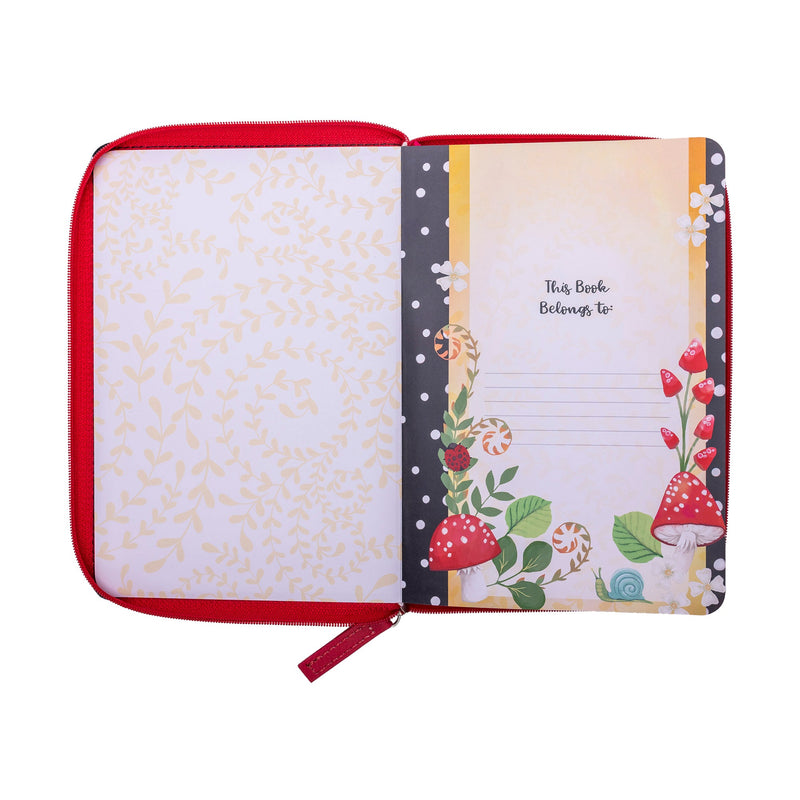 Zippered Faux Leather Journal: Grow in Grace 2 Peter 3:18