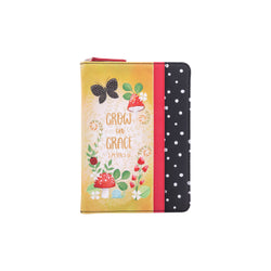 Zippered Faux Leather Journal: Grow in Grace 2 Peter 3:18