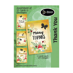 Boxed Greeting Cards: 12CT Thank You Merry Mushroom