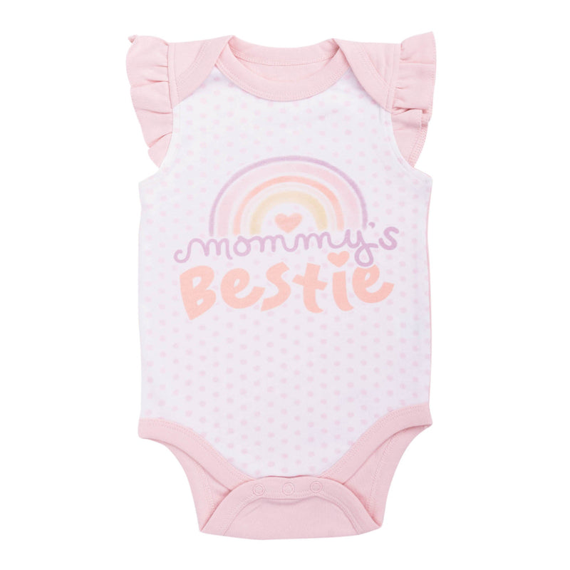 Bodysuit: Mommy's Bestie,3-6 mo.