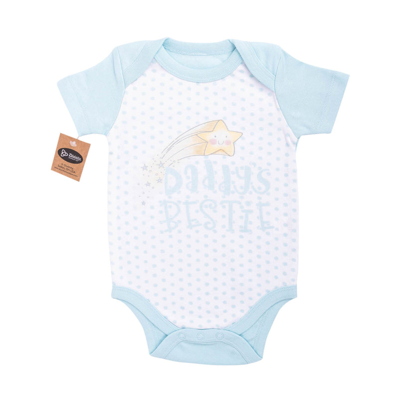 Bodysuit: Daddy's Bestie,3-6 mo.