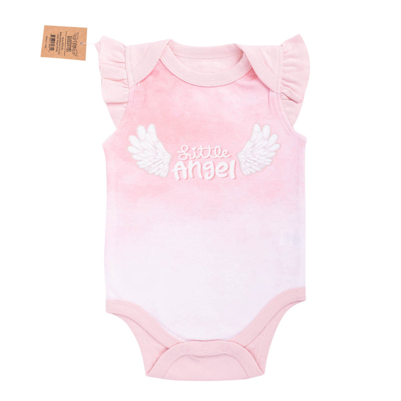 Bodysuit: Little Angel (Pink),3-6 mo.