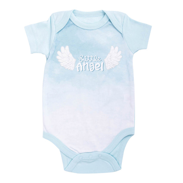 Bodysuit: Little Angel (Blue),3-6 mo.