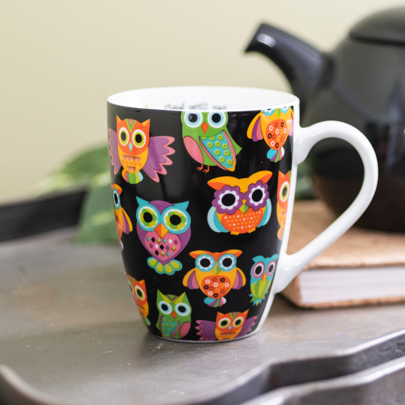 Ceramic Mug - Owl Pattern
