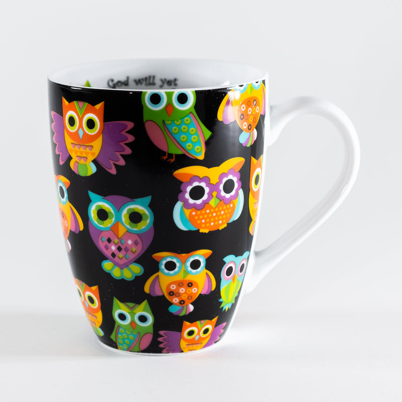 Ceramic Mug - Owl Pattern