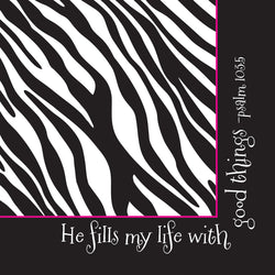Divinity Boutique Napkin: Good Things-Zebra (6 Pack)