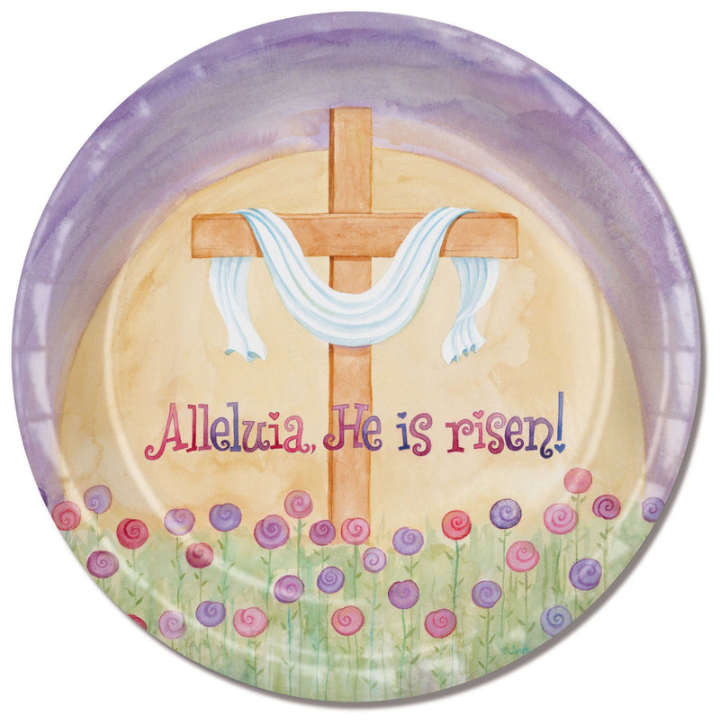 Divinity Boutique Easter Alleluia with Scripture Paper Plate