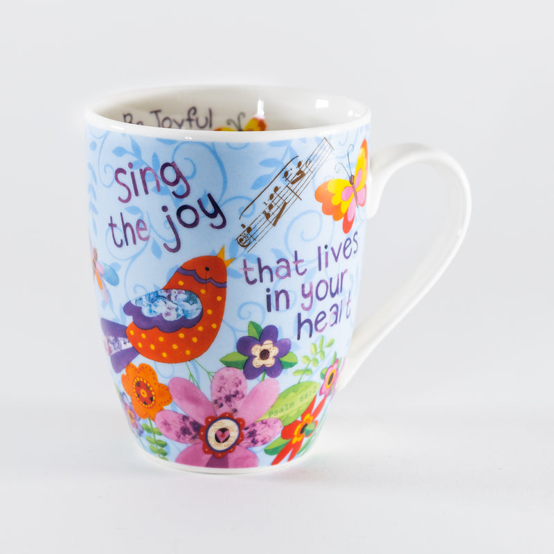 Ceramic Mug - Sing Joy Bird, Psalm 66: 2