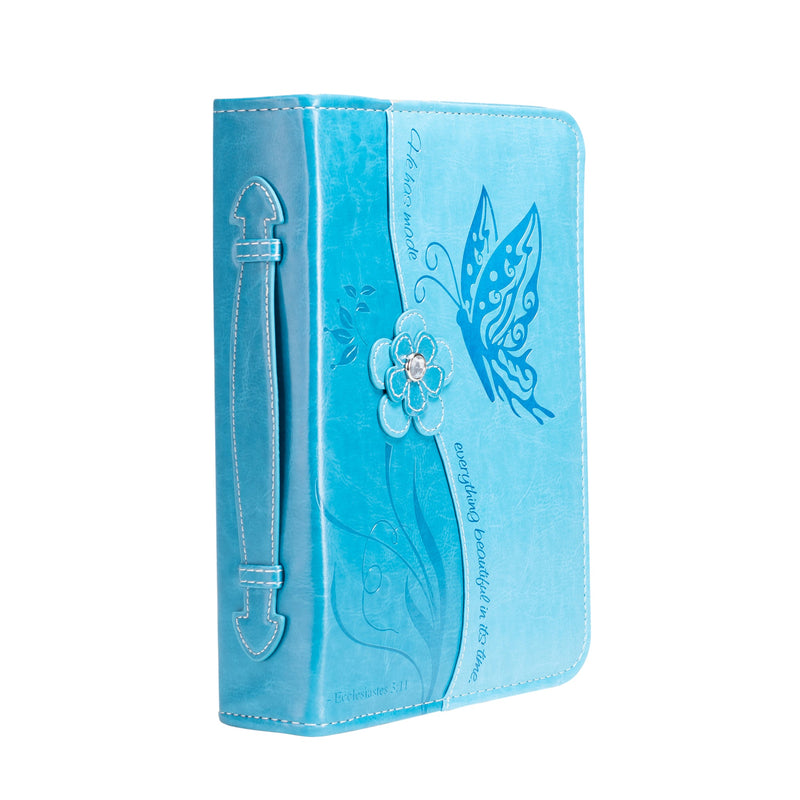 Divine Details: Bible Cover - Teal Butterfly - Ecclesiastes 3:11