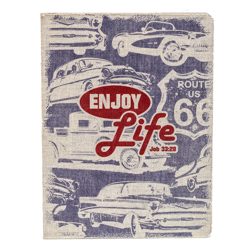 Canvas Journal - God's Garage, Enjoy Life