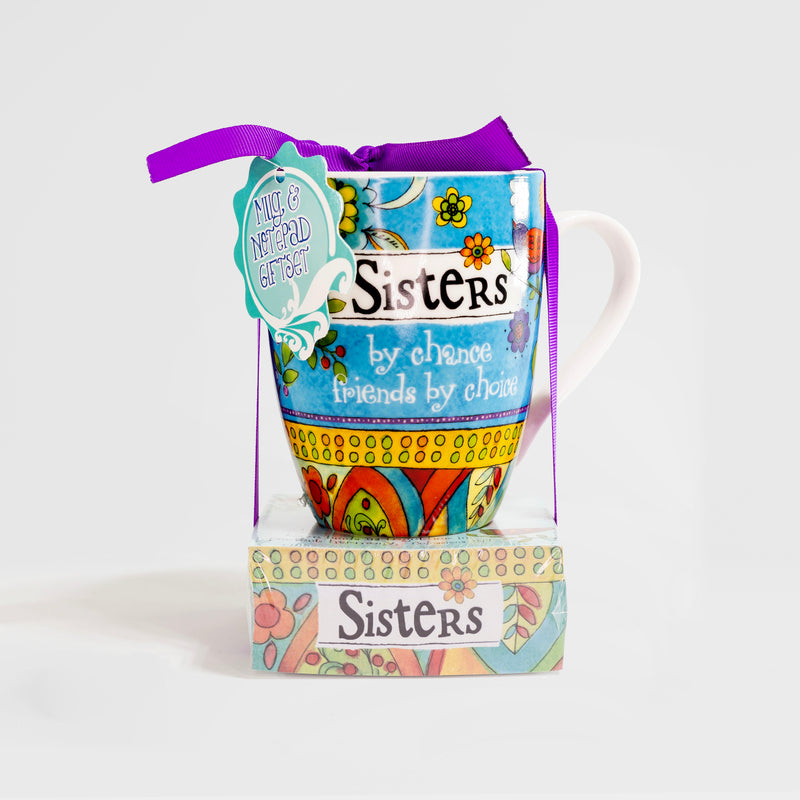 "Sister" Mug with Notepad Gift Set
