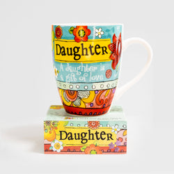 "Daughter" Mug with Notepad Gift Set