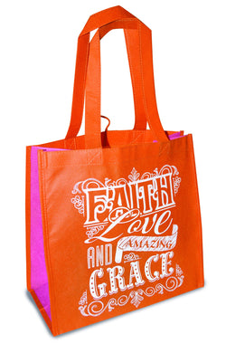 Divinity Boutique Eco Tote: Faith Love & Grace