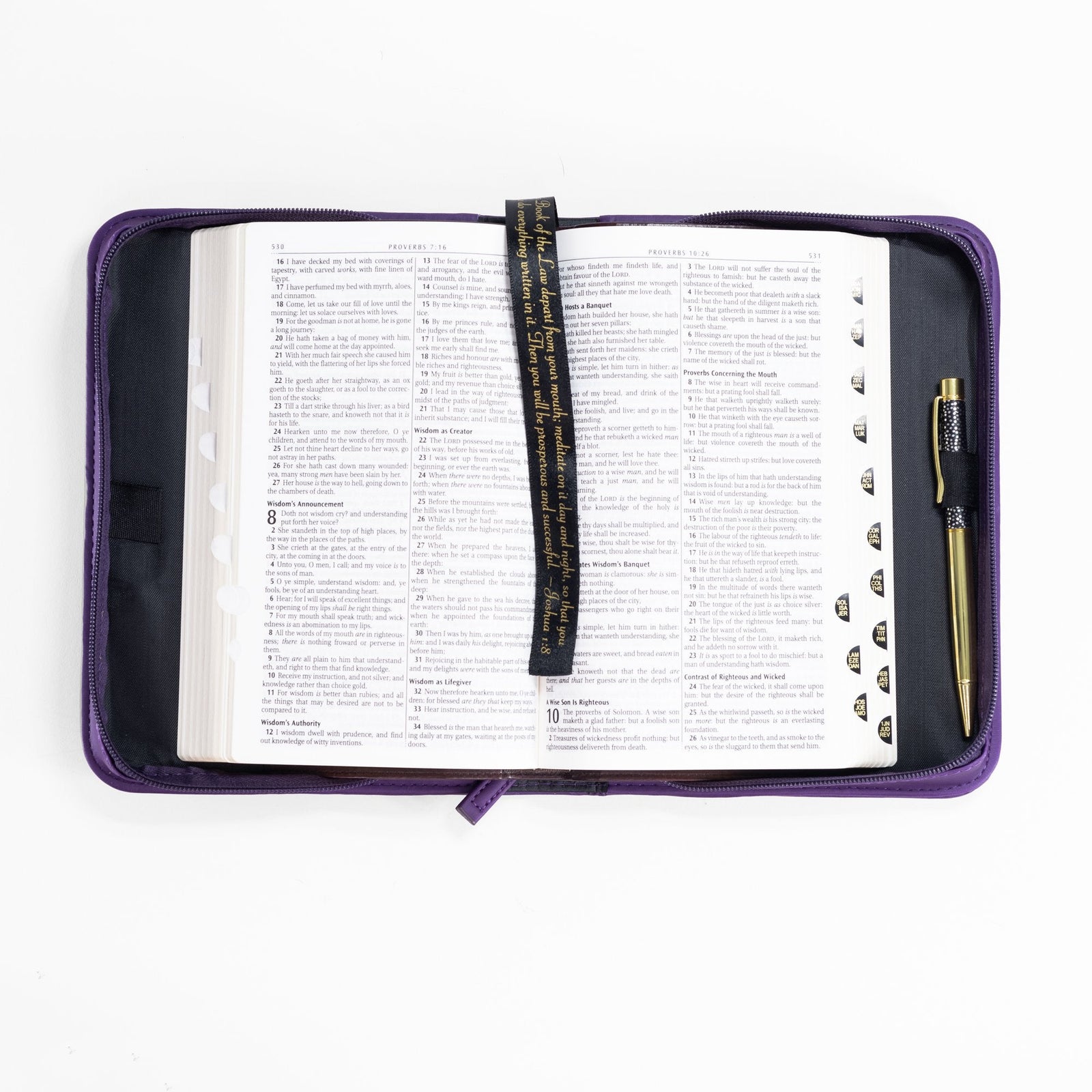 Divine Details: Bible Cover - Teal & Purple God Saw