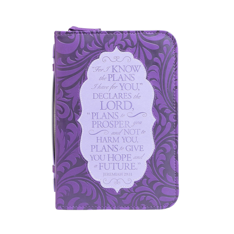 Divine Details: Bible Cover - Purple For I Know the Plans - Jeremiah 29:11