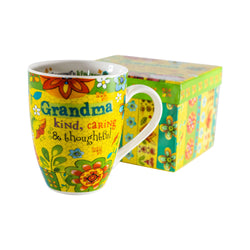 Yellow "Grandma" Mug Boxed Gift Set - Colossians 3:12 - 12 oz