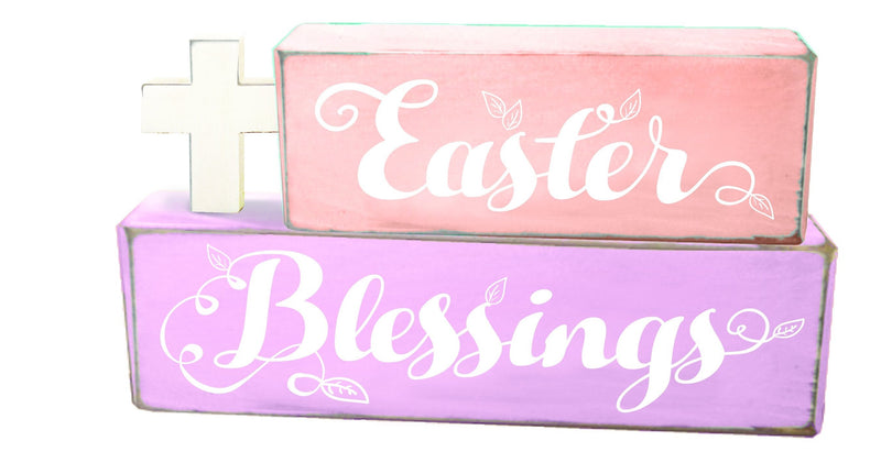 Divinity Boutique Easter Blessings Cross Stacked Blox
