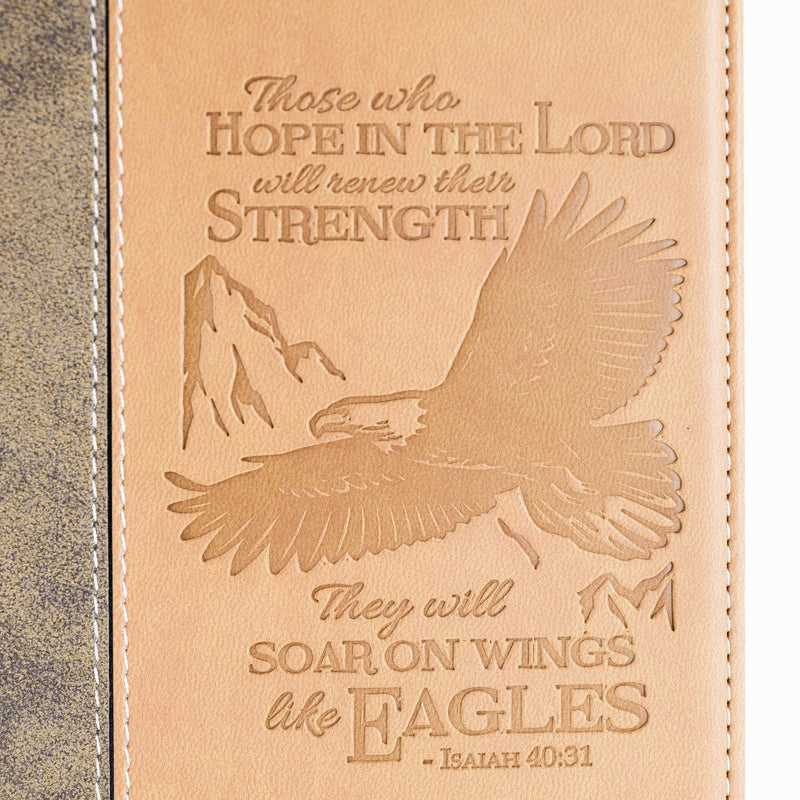 Zippered Journal - Brown Wings Of Eagles