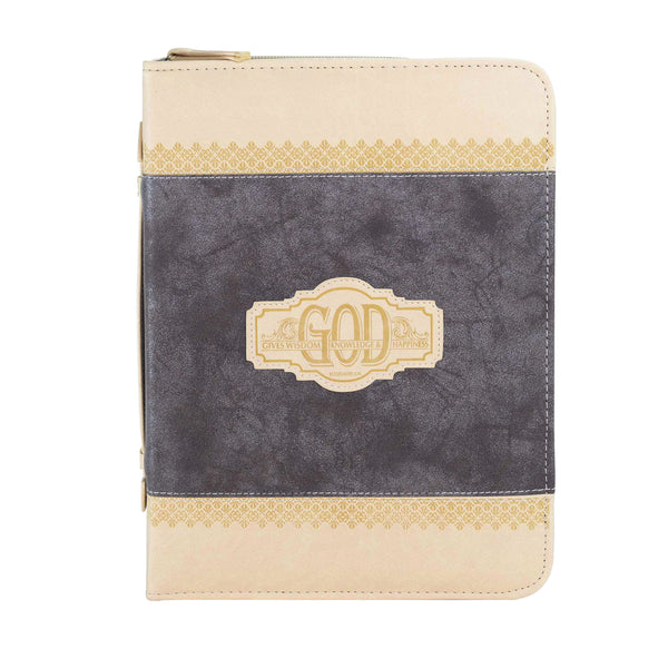 Bible Cover - Brown God Gives Wisdom, Ecclesiastes 2:26