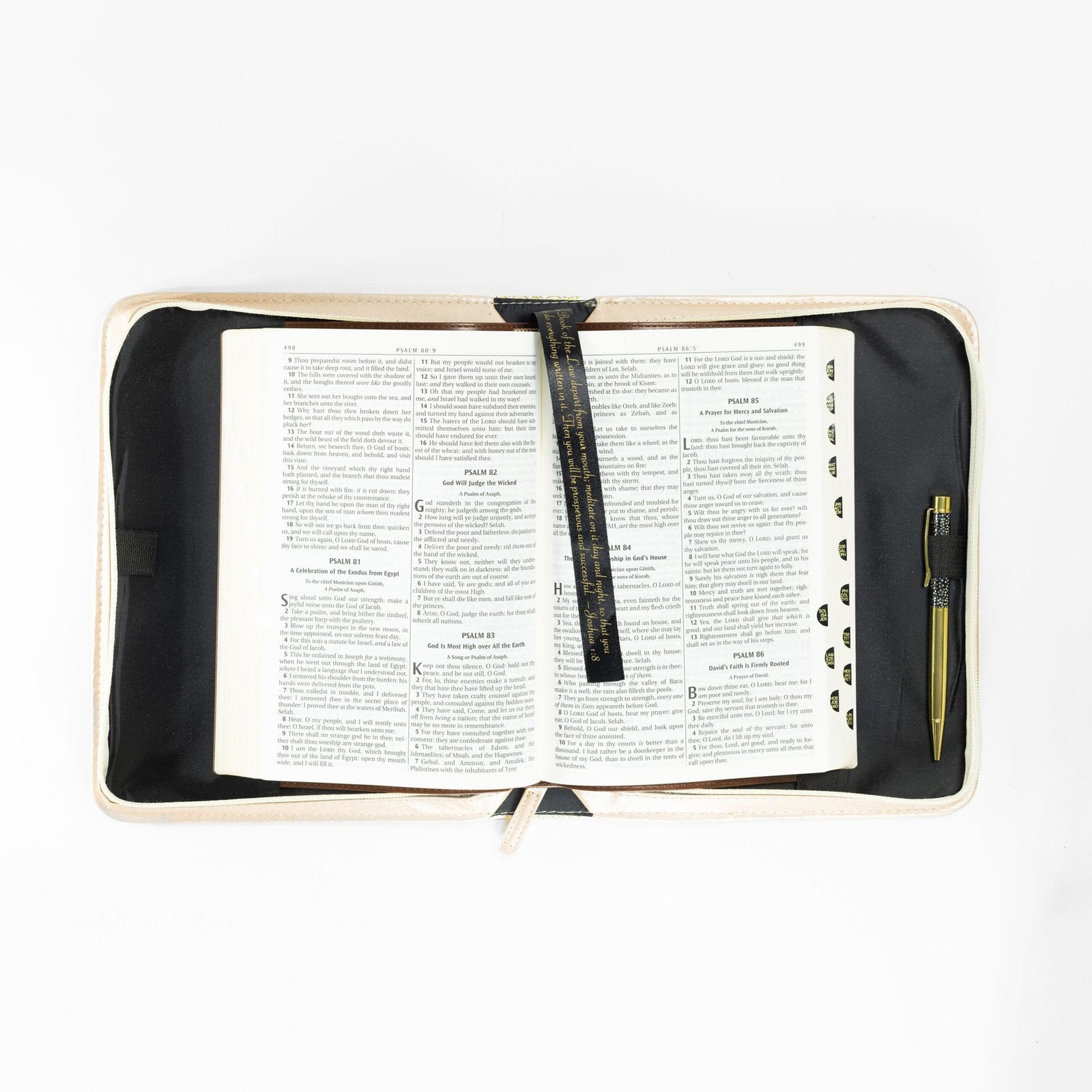 Divine Details: Bible Cover - Cream & Gold Amazing You