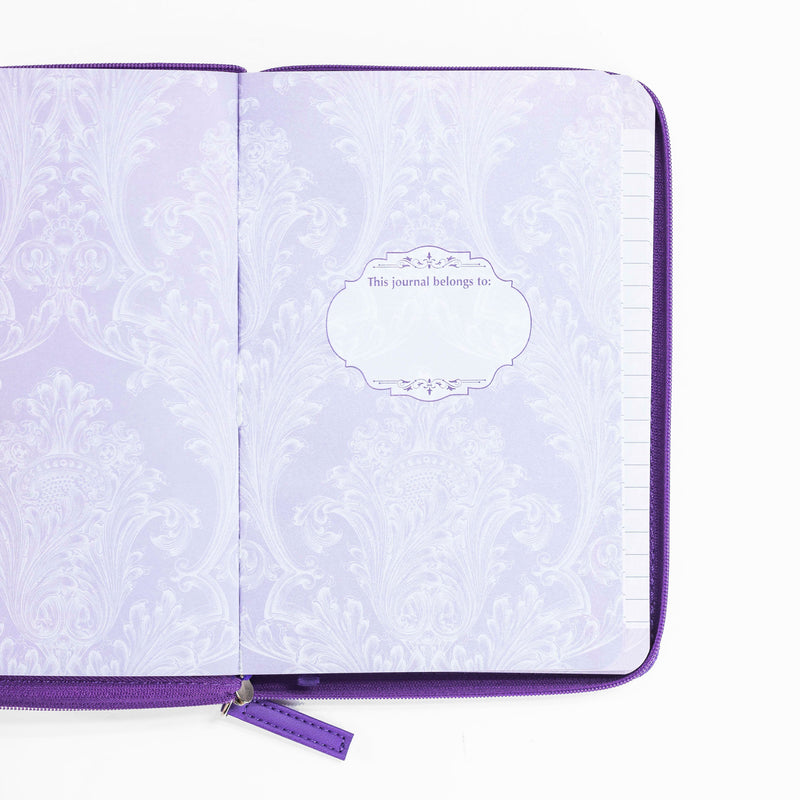 Zippered Journal - Purple Faith
