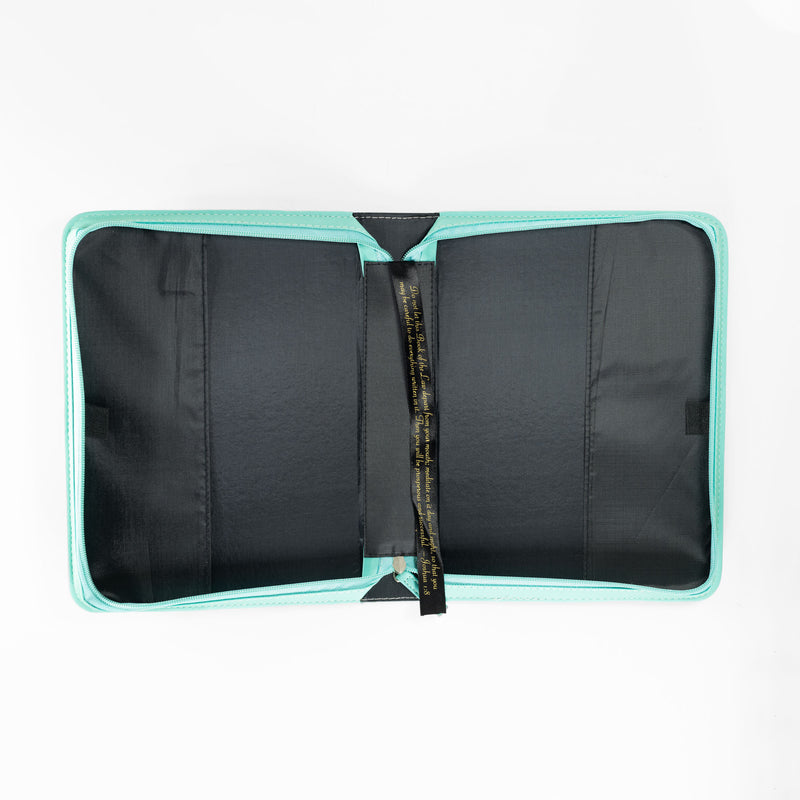 Bible Cover - Teal Green Thy Comforts