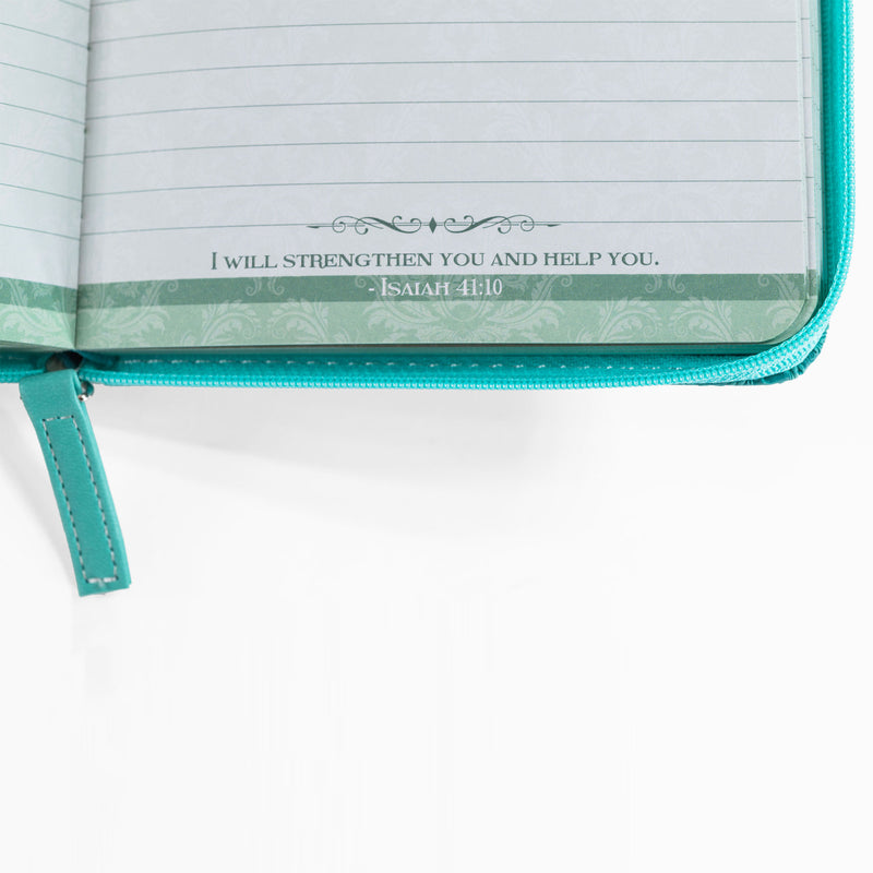 Zippered Journal - Teal Green Thy Comforts
