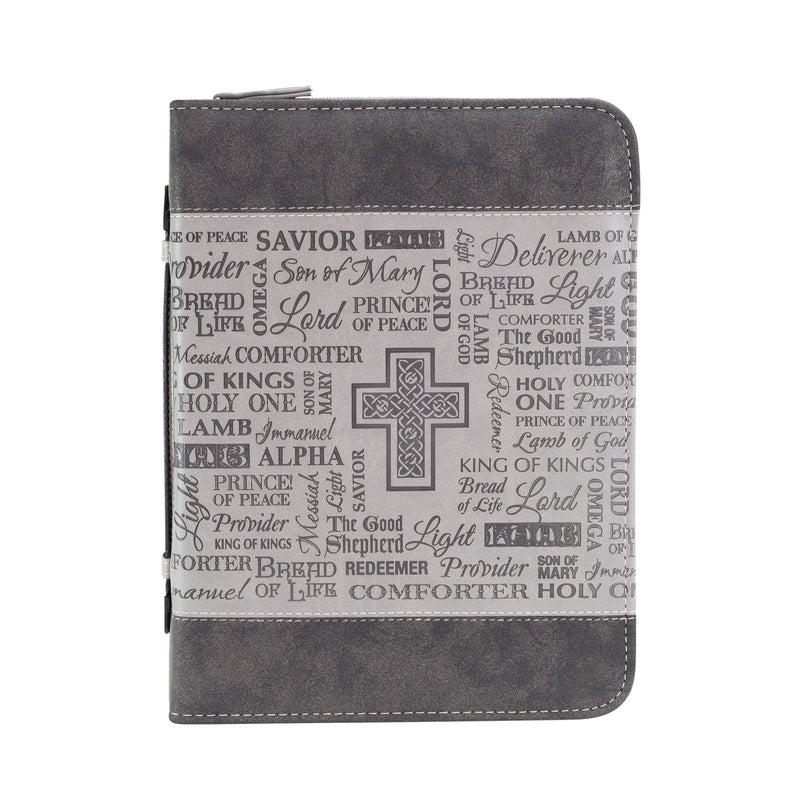 Divine Details: Bible Cover - Black And Gray Names