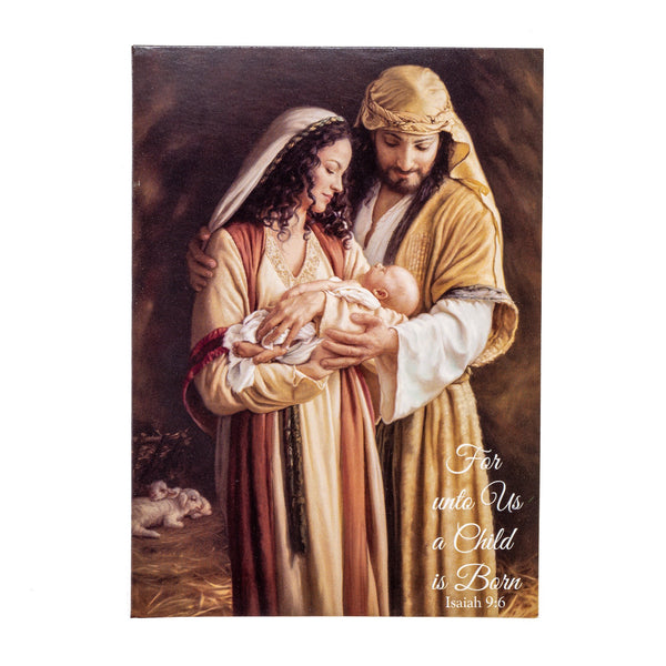 Single Christmas Card Set of 6: For Unto Us a Child