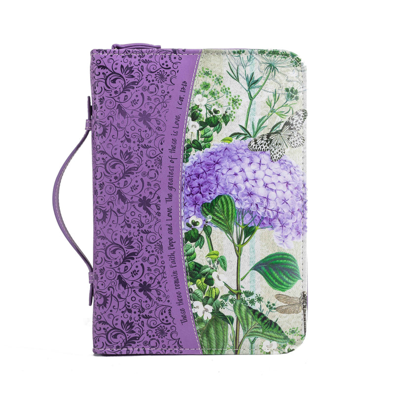 Bible Cover - Purple Hydrangea