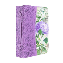 Bible Cover - Purple Hydrangea