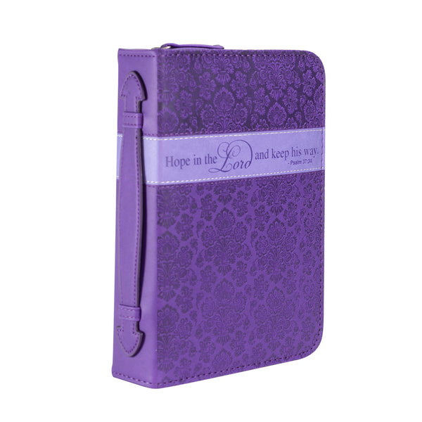Bible Cover - Purple Hope In The Lord