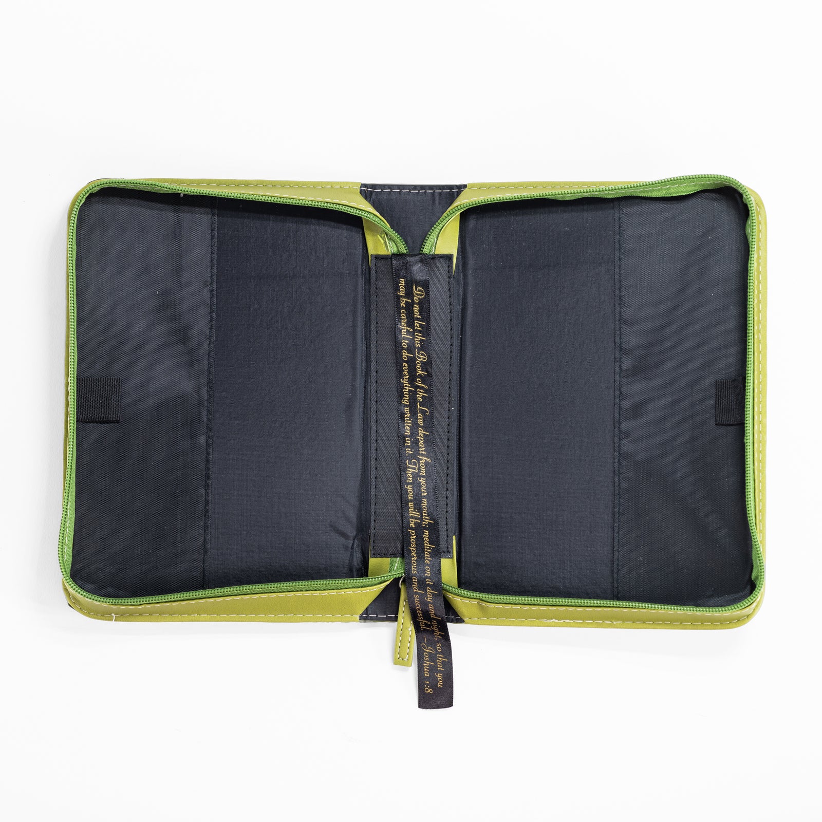 Bible Cover - Green & Gold Palm, Psalm 119:114 – Divinity